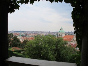Prague view from castle