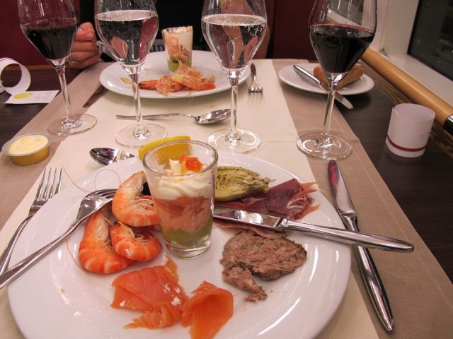 Brittany Ferry - dinner entrees (starters) Santander (4)